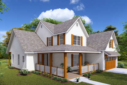 Modern Farmhouse House Plan #4848-00405 Elevation Photo