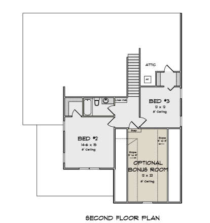 Second Floor for House Plan #4848-00405
