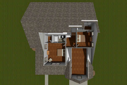 Overhead Second Floor for House Plan #4848-00405