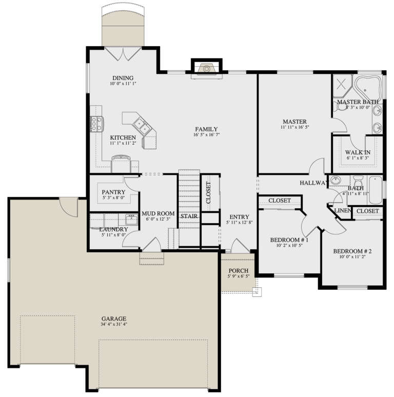House Plan House Plan #30249 Drawing 1