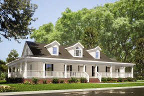 Country House Plan #110-00086 Elevation Photo
