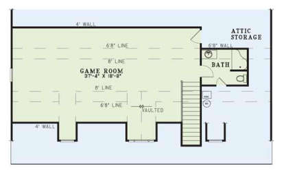 Second Floor for House Plan #110-00086
