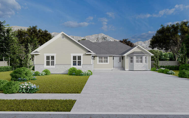 House Plan House Plan #30250 Front Elevation 
