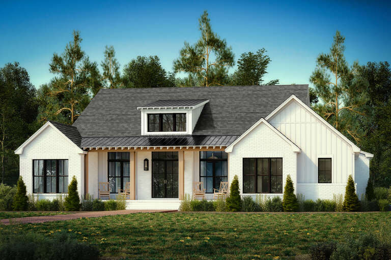 House Plan House Plan #30252 Angled Front Elevation