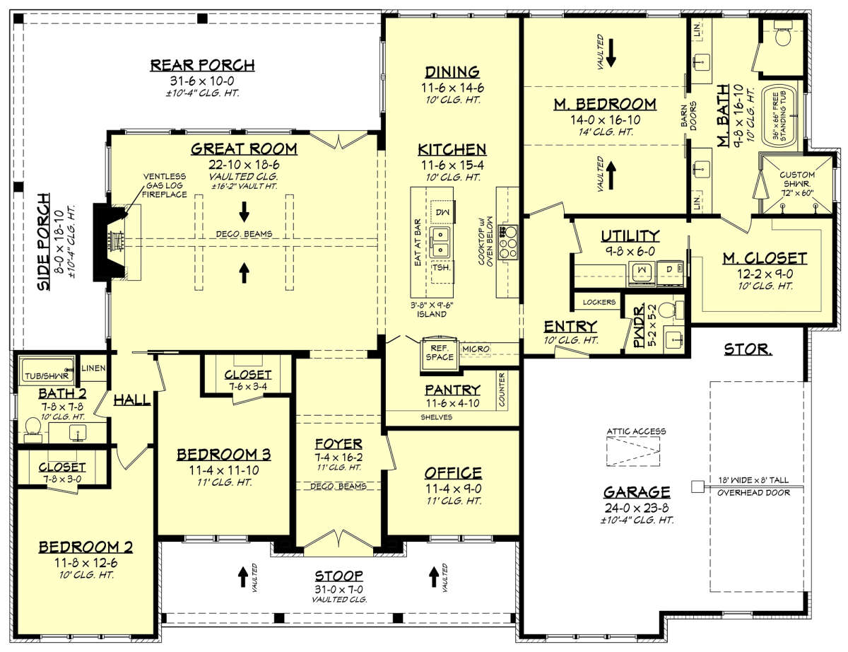 Main Floor  for House Plan #041-00349