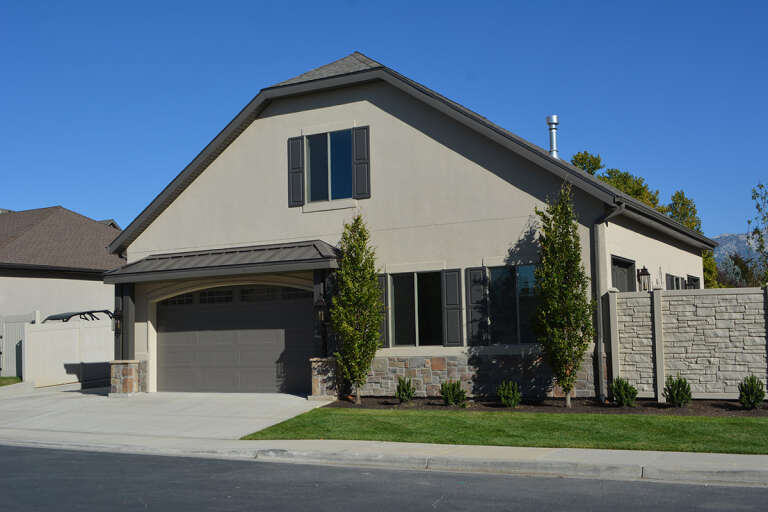 House Plan House Plan #30253 Angled Front Elevation