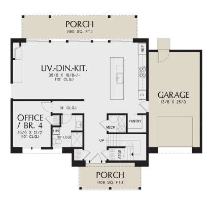 Main Floor for House Plan #2559-01027