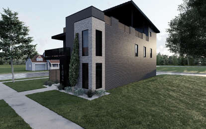 Contemporary House Plan #8318-00380 Elevation Photo
