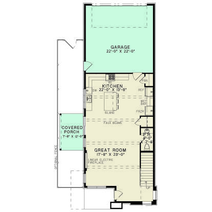 First Floor for House Plan #8318-00380