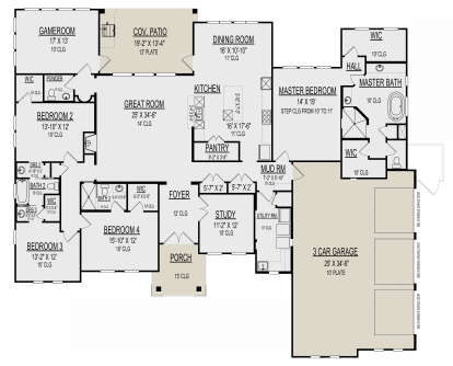 Main Floor for House Plan #9300-00024