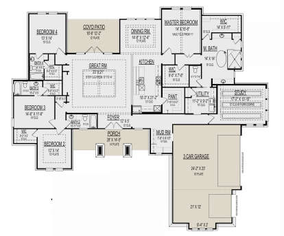 Main Floor for House Plan #9300-00025
