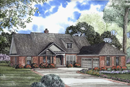 Ranch House Plan #110-00087 Elevation Photo