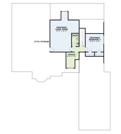 Second Floor for House Plan #110-00087