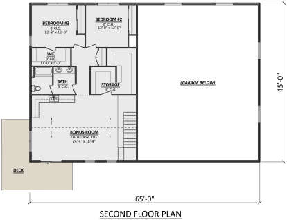 Second Floor for House Plan #1958-00033