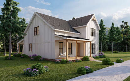 Modern Farmhouse House Plan #7568-00023 Elevation Photo