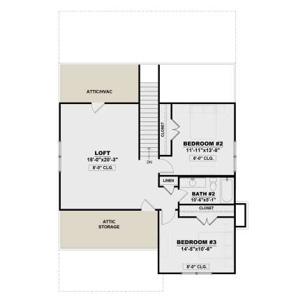 Second Floor for House Plan #7568-00023