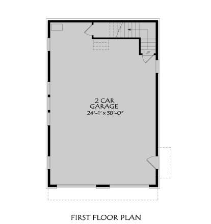 Garage Floor for House Plan #196-00003