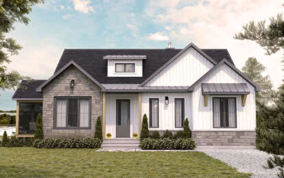Modern Farmhouse House Plan #034-01306 Elevation Photo