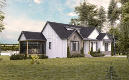 Modern Farmhouse House Plan #034-01306 Elevation Photo