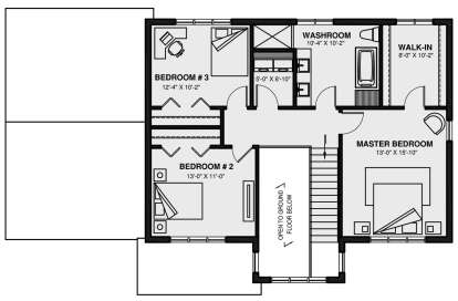 Second Floor for House Plan #034-01308