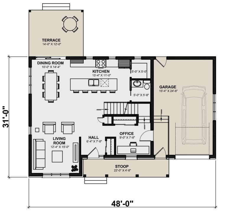 House Plan House Plan #30274 Drawing 1