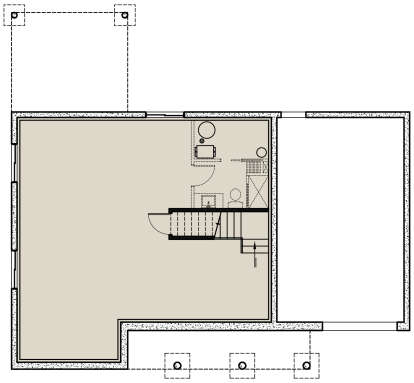 Basement for House Plan #034-01309