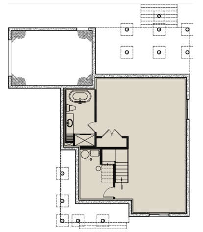 Basement for House Plan #034-01311