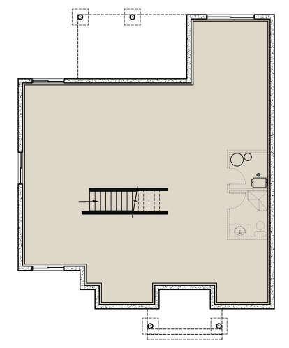 Basement for House Plan #034-01312