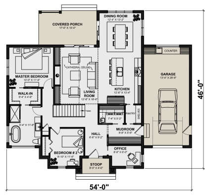 Main Floor  for House Plan #034-01313