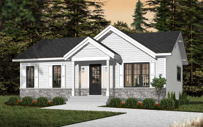 Traditional House Plan #034-01315 Elevation Photo