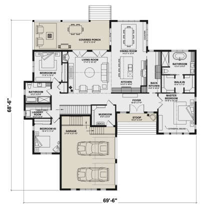 Main Floor  for House Plan #034-01318