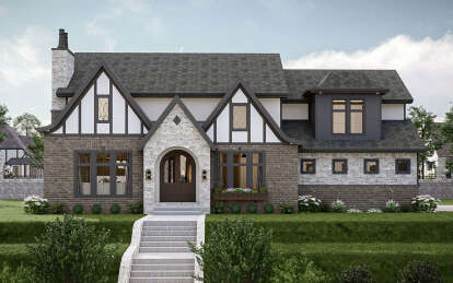 Tudor House Plan #963-00872 Elevation Photo