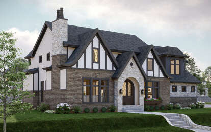 Tudor House Plan #963-00872 Elevation Photo