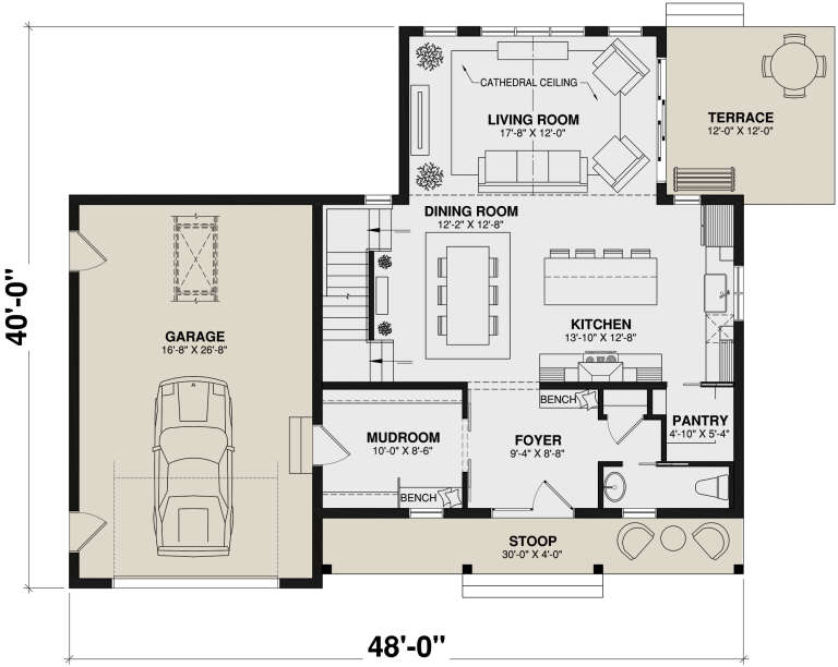 House Plan House Plan #30285 Drawing 1