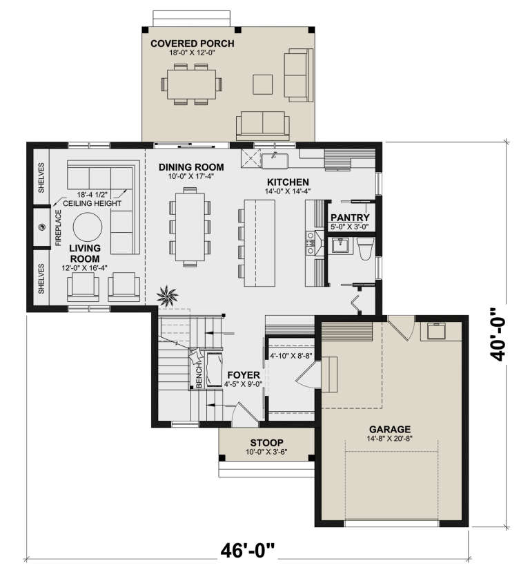 House Plan House Plan #30286 Drawing 1