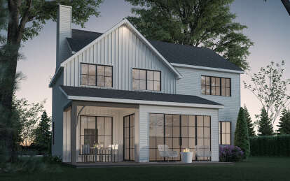 Modern Farmhouse House Plan #034-01321 Elevation Photo