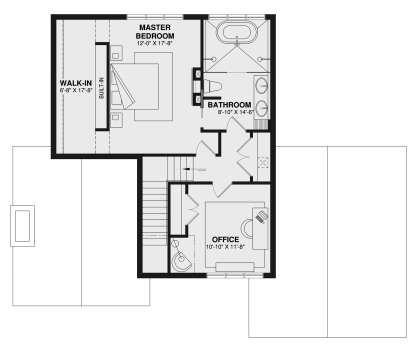 Second Floor for House Plan #034-01323