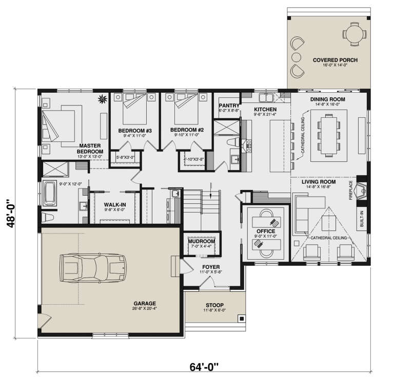 House Plan House Plan #30290 Drawing 1