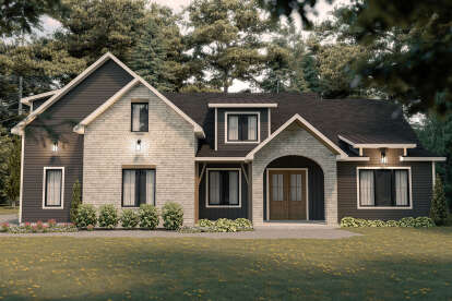 Craftsman House Plan #034-01325 Elevation Photo