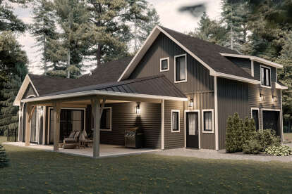 Craftsman House Plan #034-01325 Elevation Photo