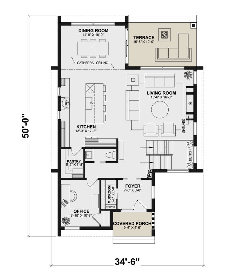 House Plan House Plan #30292 Drawing 1
