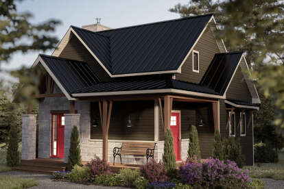 Craftsman House Plan #034-01328 Elevation Photo