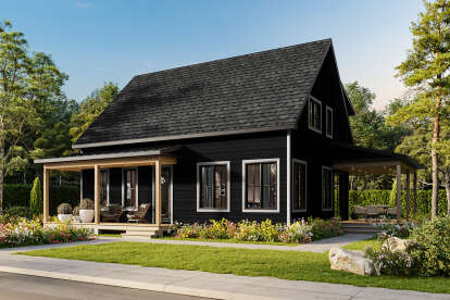 Modern Farmhouse House Plan #034-01329 Elevation Photo