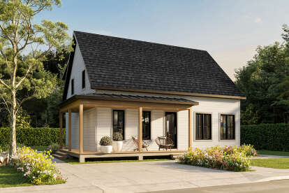 Modern Farmhouse House Plan #034-01329 Elevation Photo