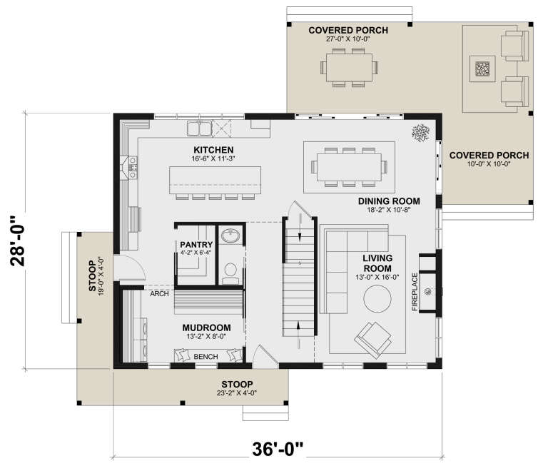 House Plan House Plan #30295 Drawing 1