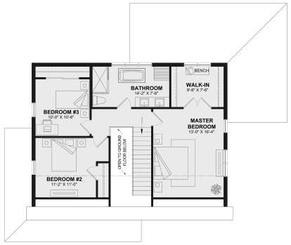 Second Floor for House Plan #034-01329