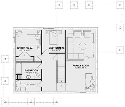 Basement for House Plan #034-01329