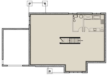 Basement for House Plan #034-01330