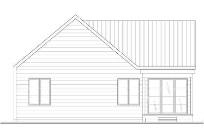 Modern Transitional House Plan #034-01331 Elevation Photo
