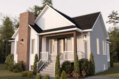 Modern Farmhouse House Plan #034-01333 Elevation Photo